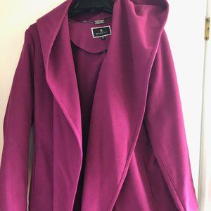 Melanie Lyne Magenta Hooded Coat